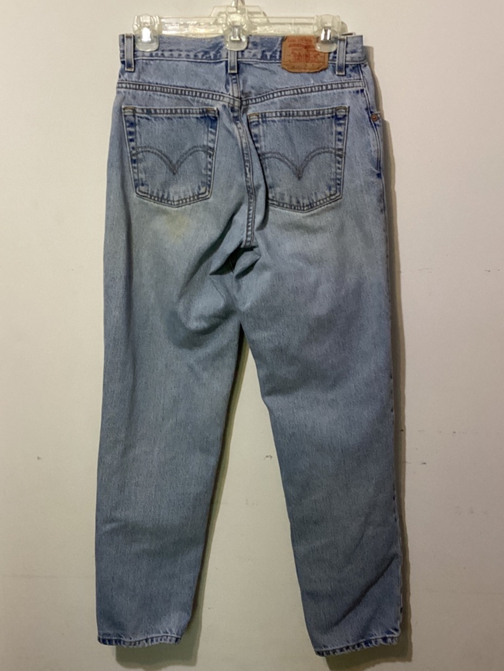 Vintage Levi’s 550 Classic Relaxed Tapered Leg Jeans Light Wash Y2K 2003 8 Med - Picture 3 of 12